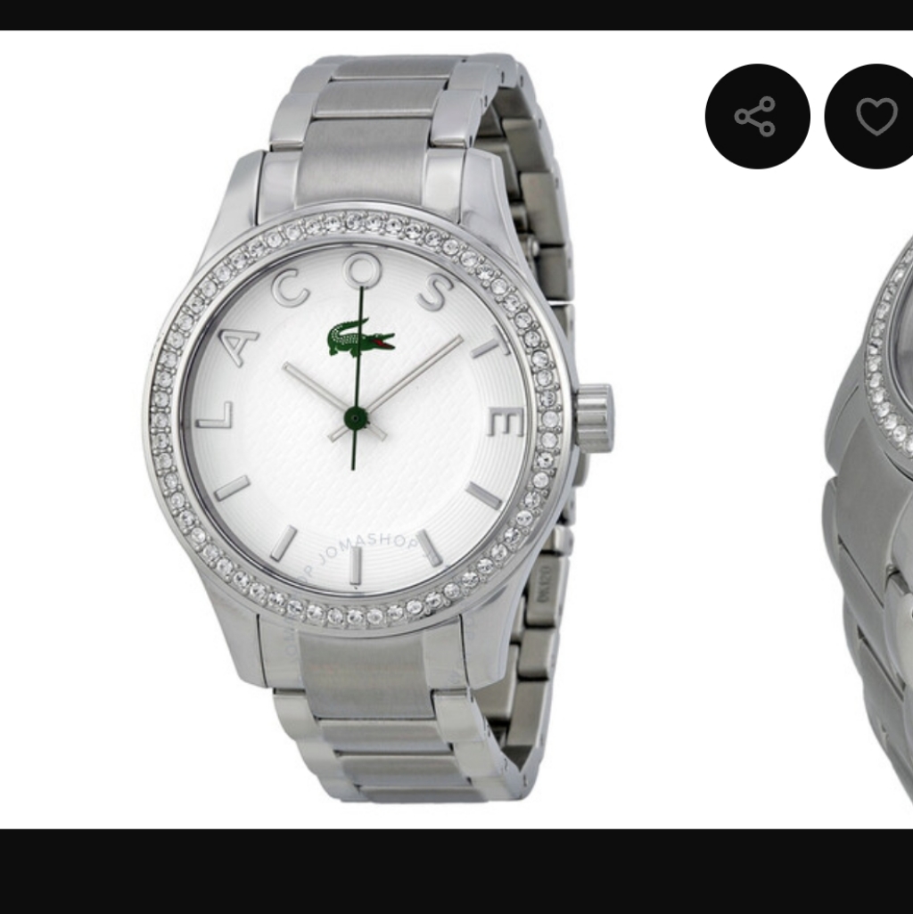 Lacoste Sydney Silver Dial Stainless Steel Ladies Watch